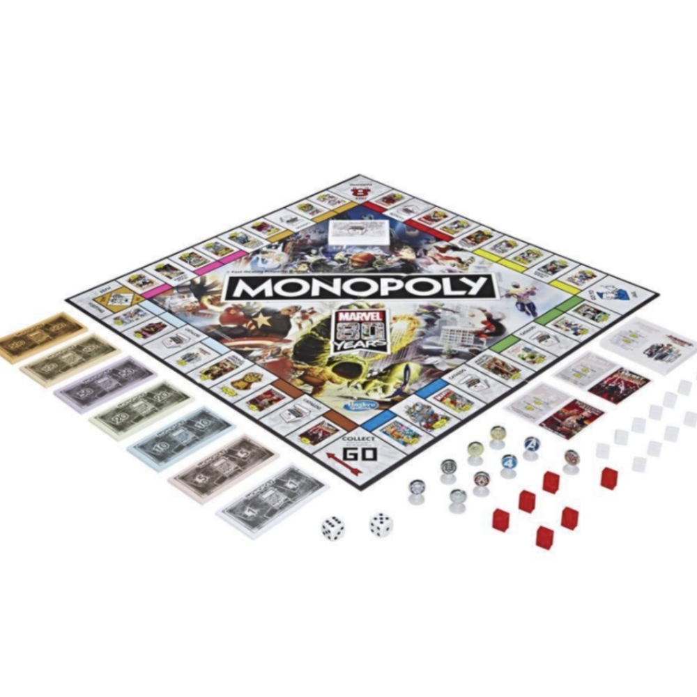 MONOPOLY: MARVEL 80 YEARS EDITION GAME BOARD - Picture 2 of 3